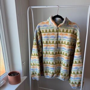 Target Cozy Multicolor Zip-Up Sweater